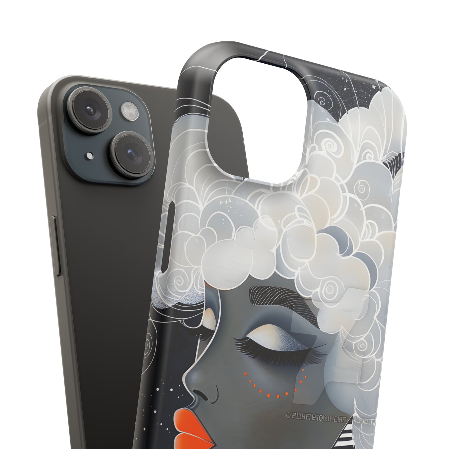 Slim Phone Cases - Black Girl Art - Velvet's View - Ethereal Vibrance