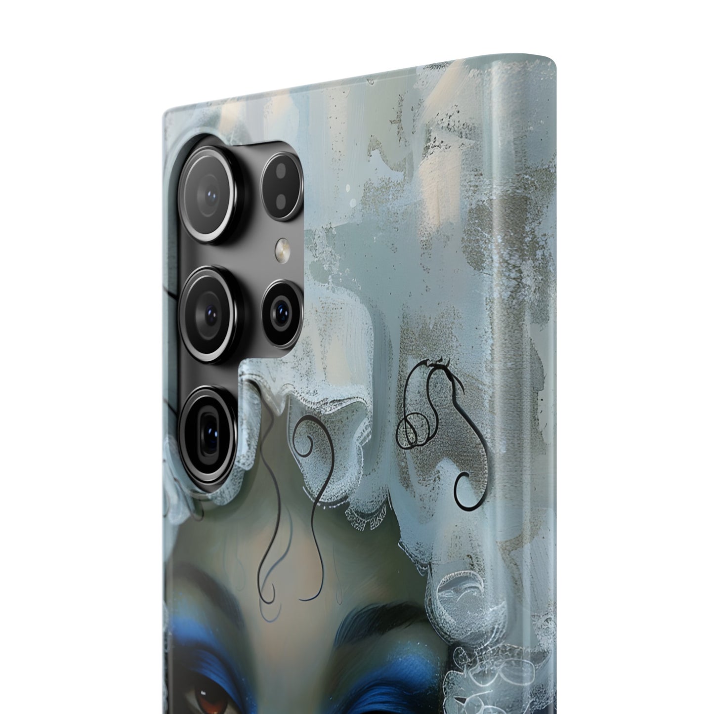 Slim Phone Cases - Black Girl Art - Velvet's View - Ethereal Vibrance