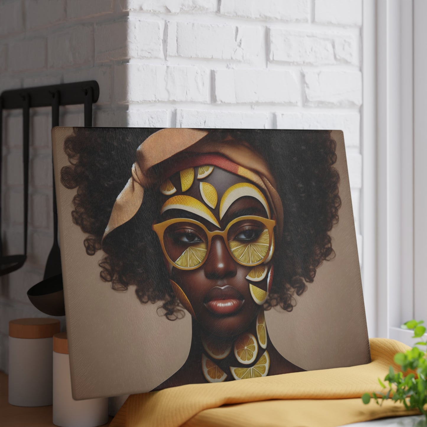 Glass Cutting Board -Velvet's View: The Lemon Delight Collection – 2018