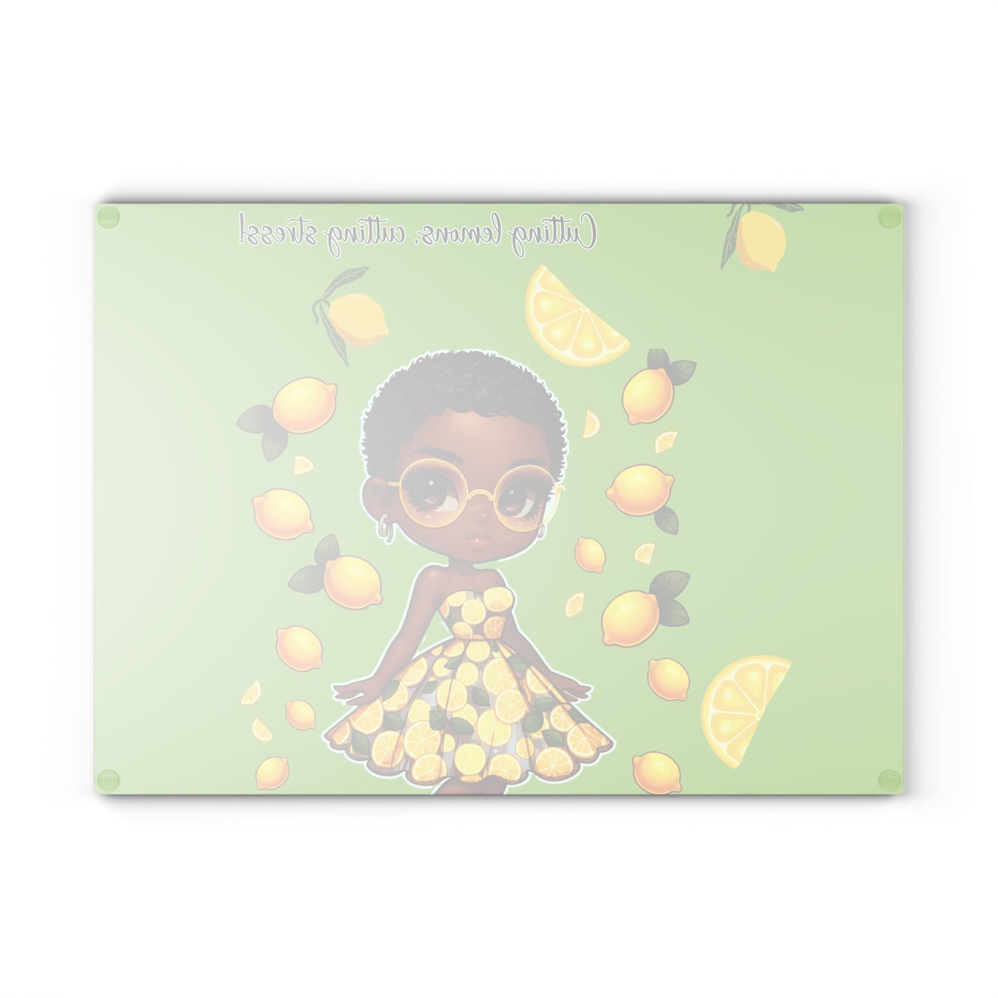 Glass Cutting Board - Velvet's View: The Lemon Delight Collection – 2014