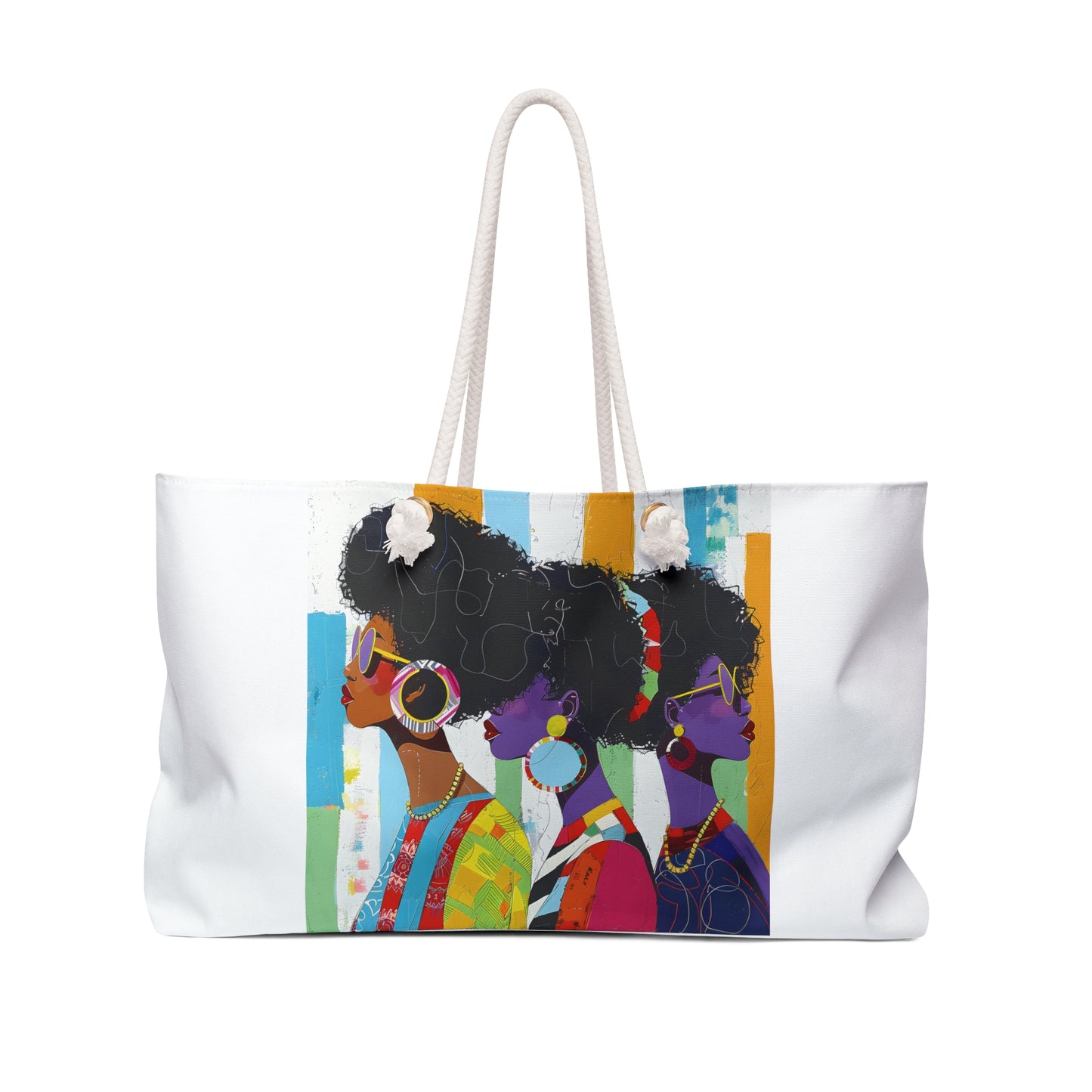 Weekender Bag - Afro Chic: A Celebration of Vibrant Elegance - #2012