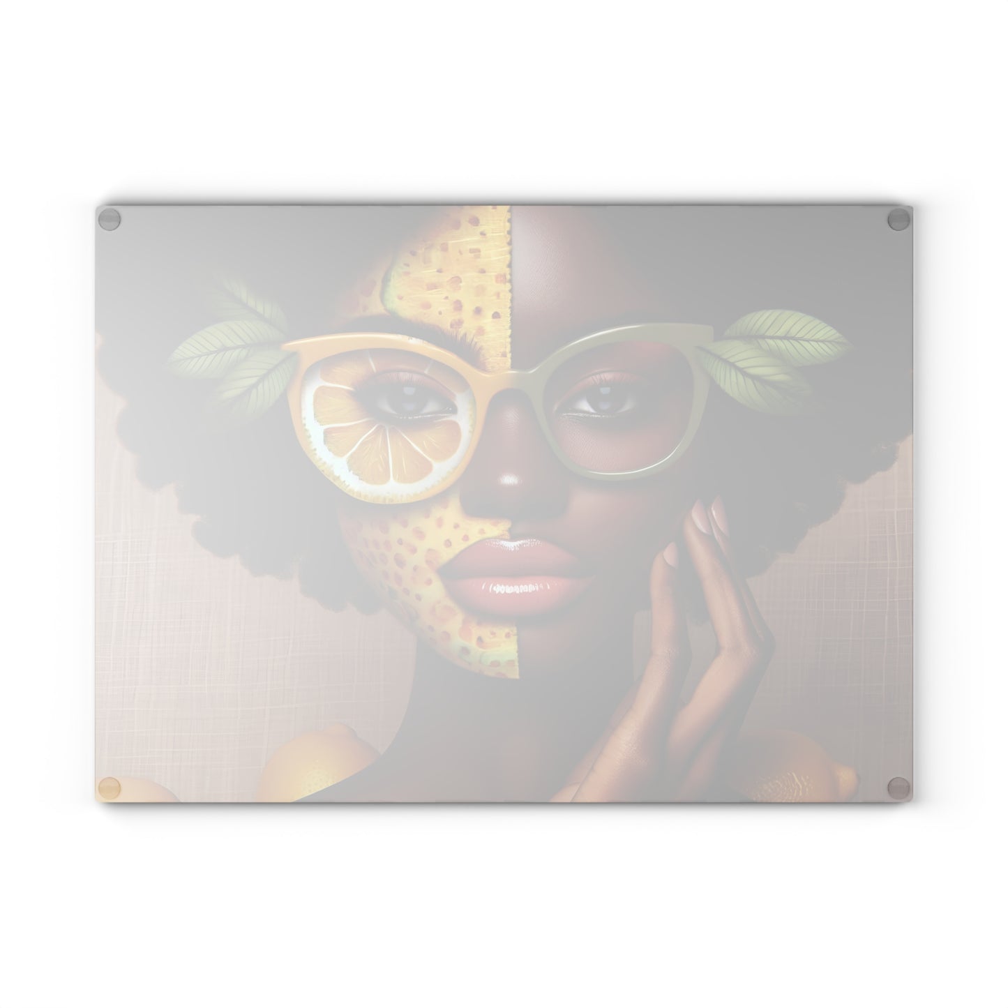 Glass Cutting Board - Velvet's View: The Lemon Delight Collection – 2016