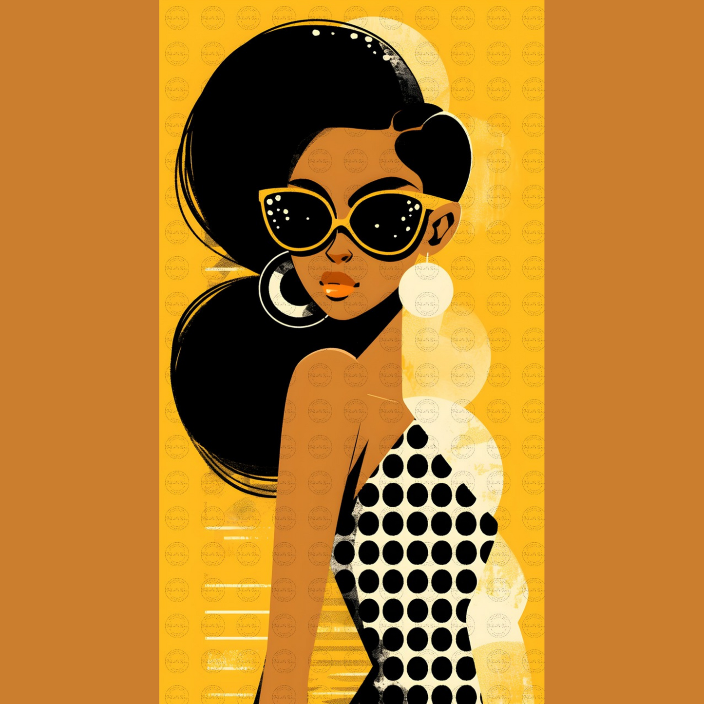 Digital Art - Silhouettes of Style: The Chic Series - #2013