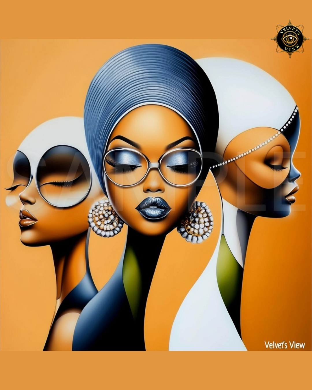 Ethereal Essence: Stunning Black Girl Art Prints for Empowerment and Elegance 1011