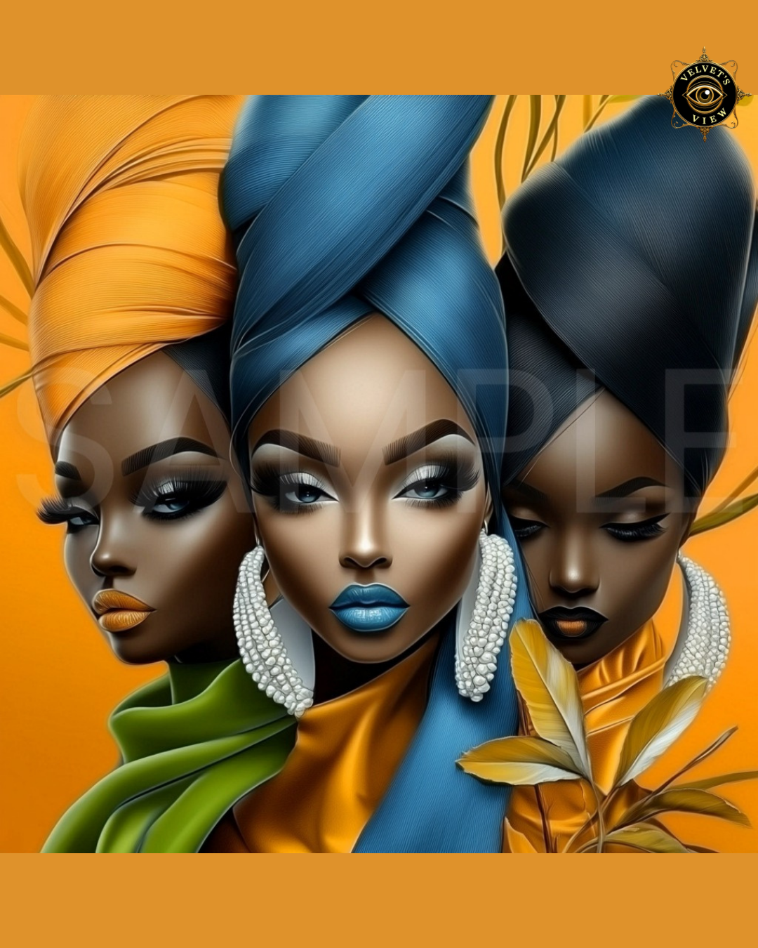 Ethereal Essence: Stunning Black Girl Art Prints for Empowerment and Elegance 1012