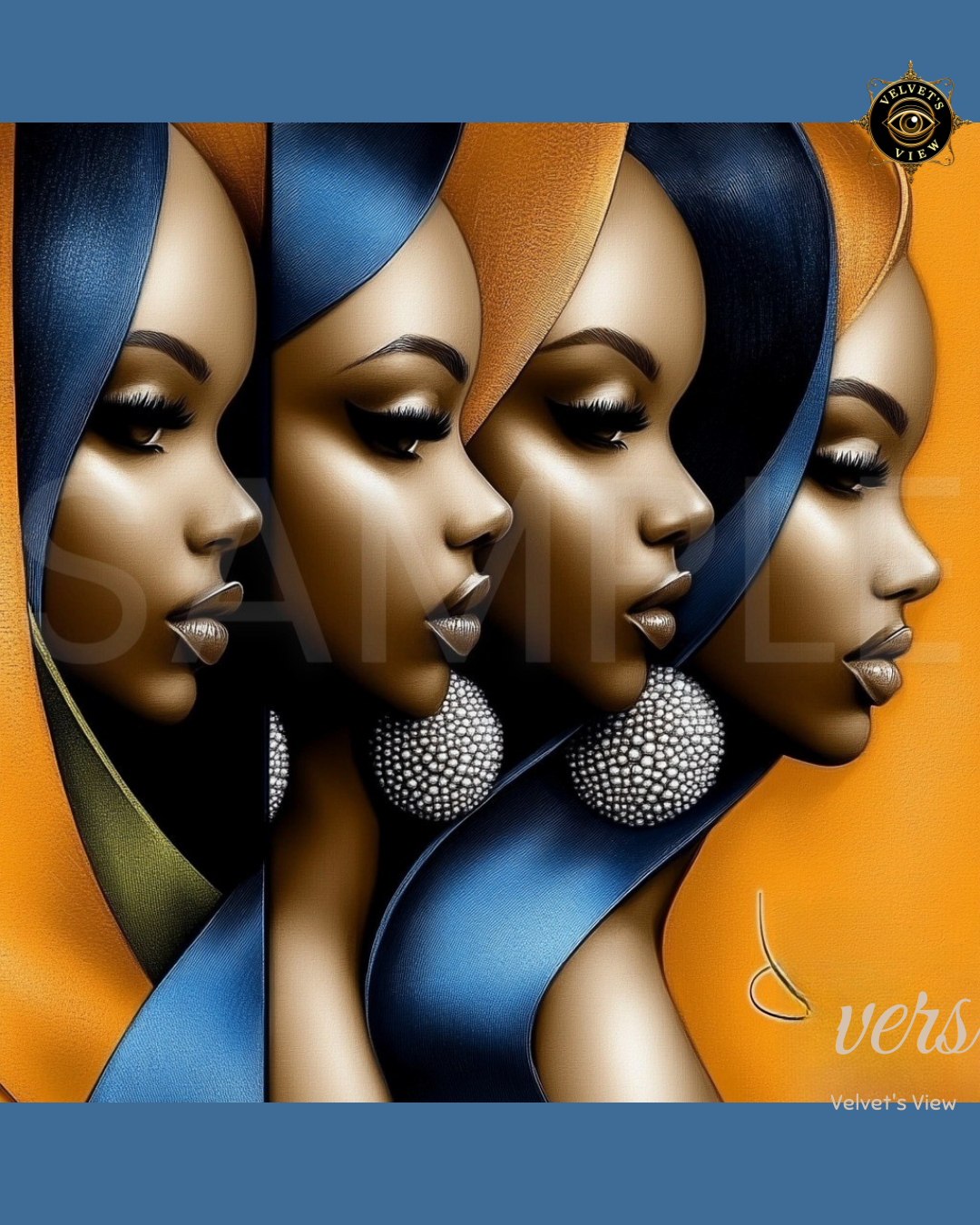 Ethereal Essence: Stunning Black Girl Art Prints for Empowerment and Elegance 1013