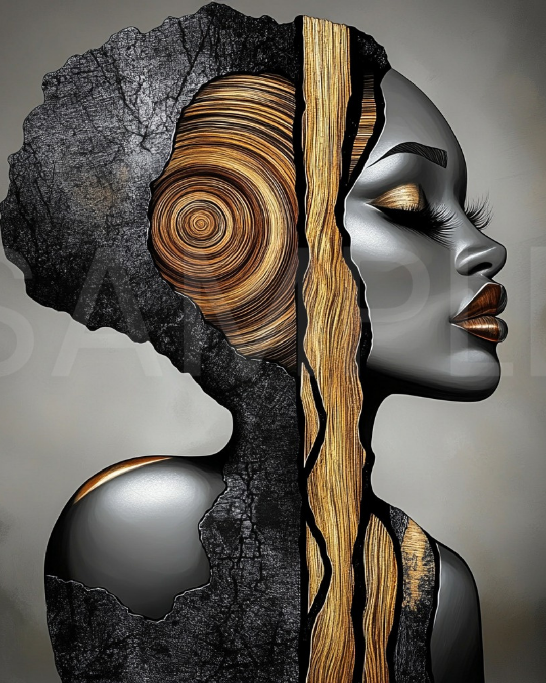 Carved in Glory: Afro-Elegance Reimagined by Velvet’s View - 82614o2