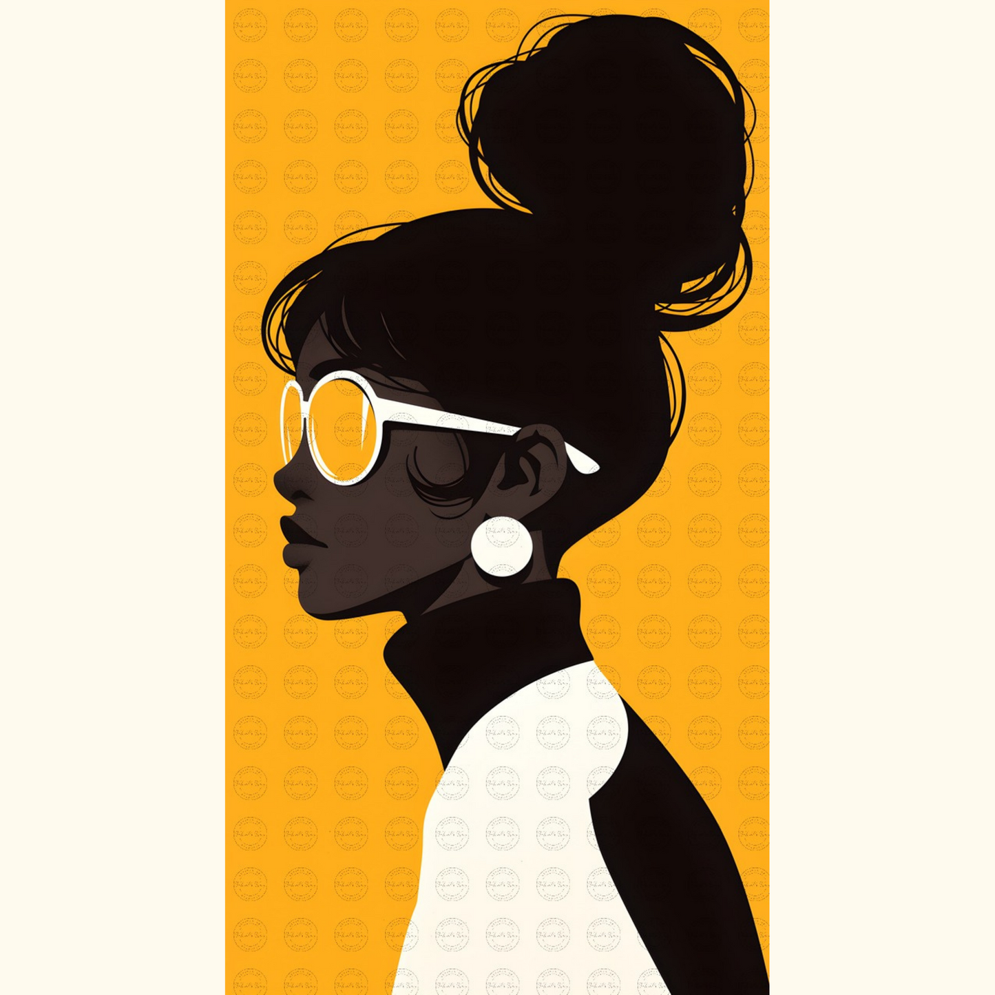 Digital Art - Silhouettes of Style: The Chic Series - #2014