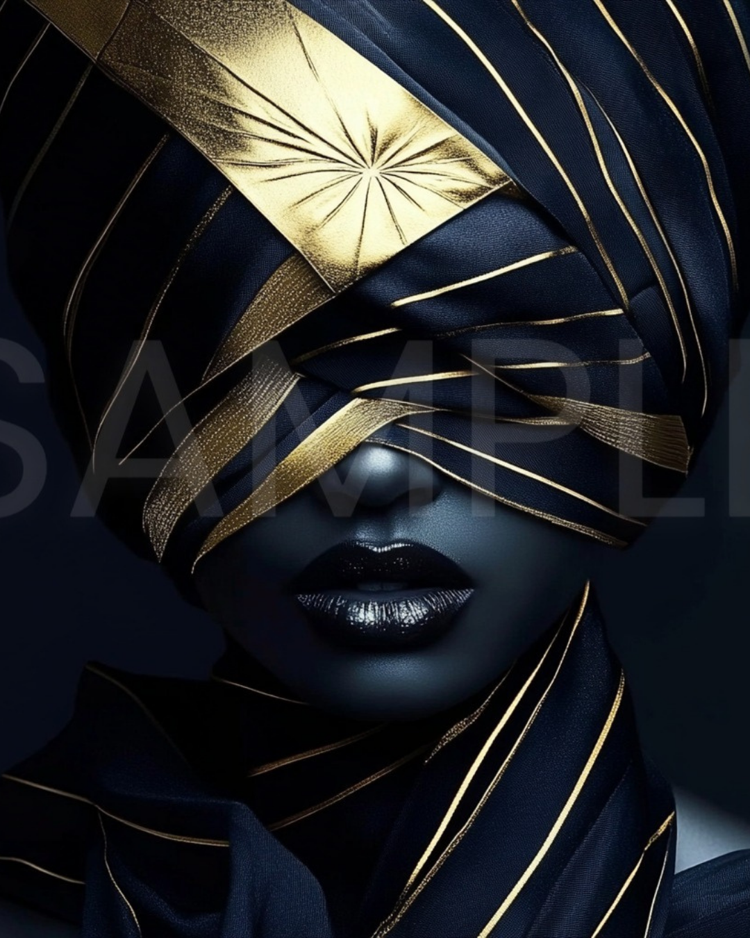 Ethereal Noir: The Divine Essence of Black Beauty - 1615852