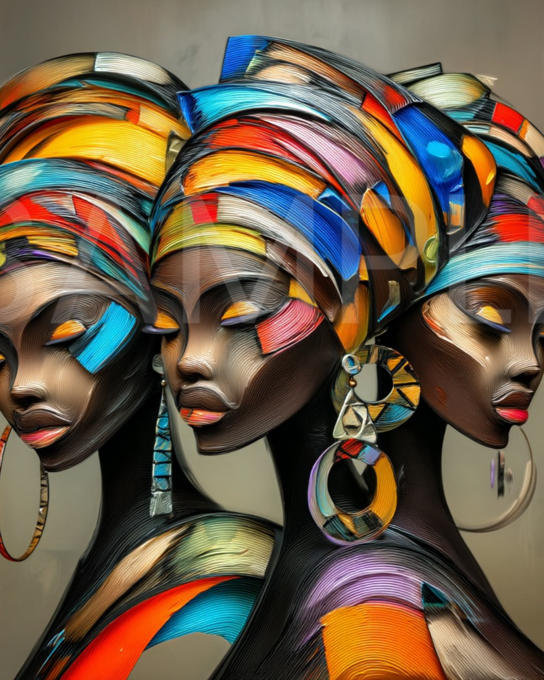 Urban Radiance: Afrocentric Digital Art Collection | Velvet's View - 326112