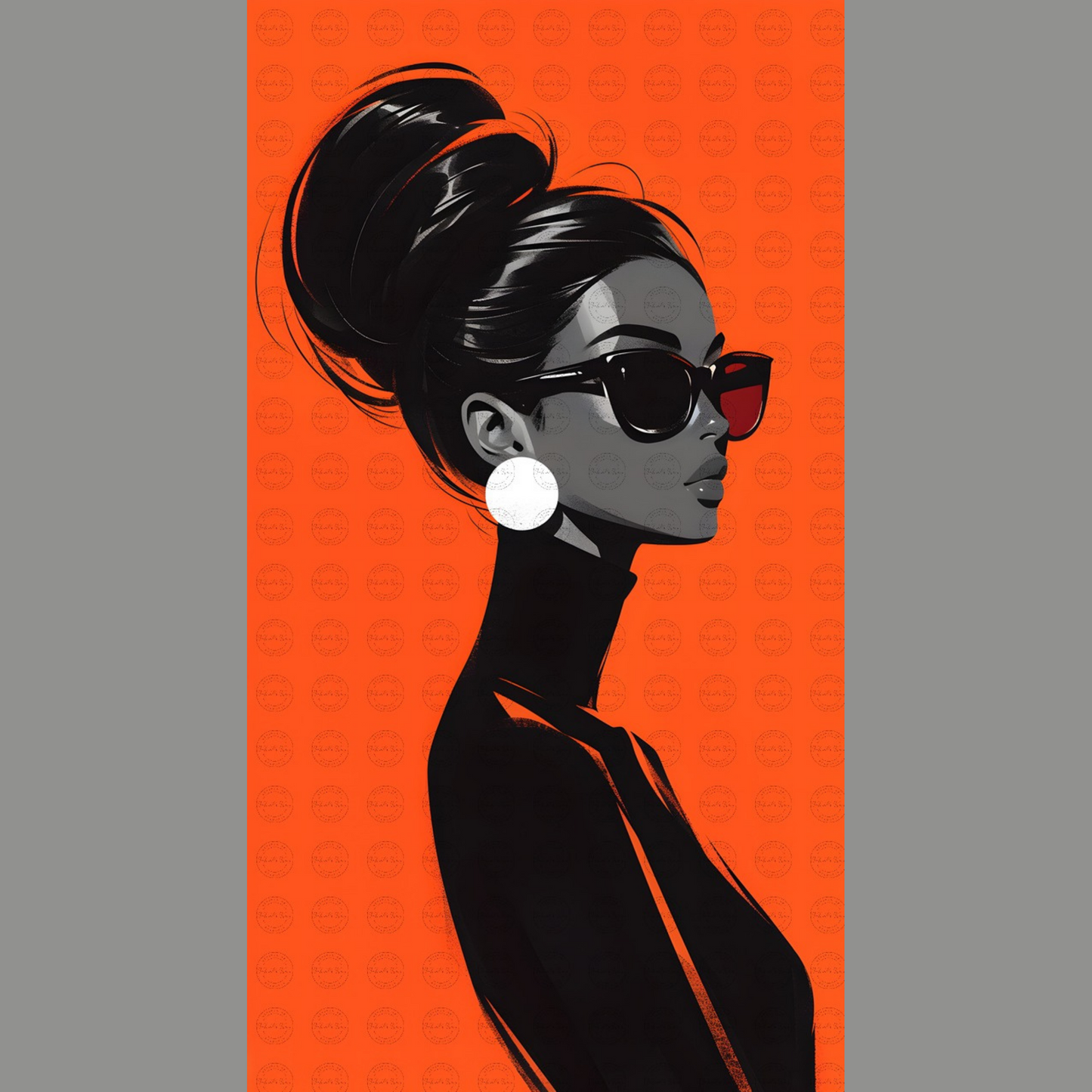 Digital Art - Silhouettes of Style: The Chic Series - #2015