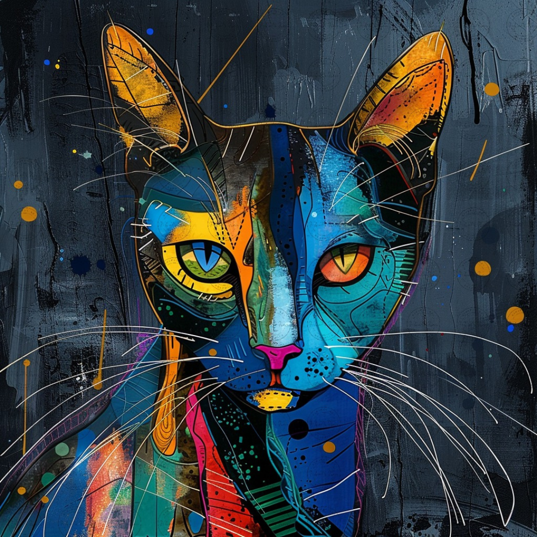 Black Girl Art - Velvet's View Digital Art - Whimsical Jungle Retreat: Enchanted Cat Abode