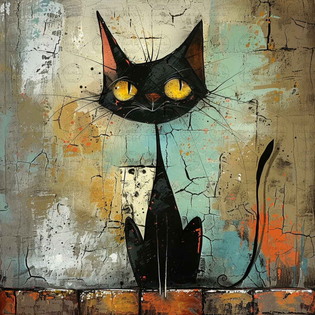 Black Girl Art - Velvet's View Digital Art - Whimsical Jungle Retreat: Enchanted Cat Abode
