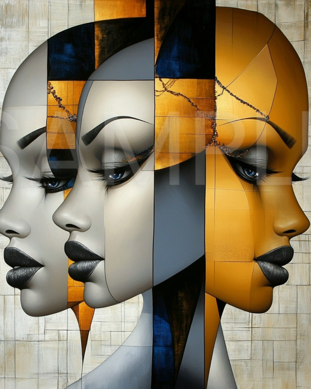 Fractured Royalty: Velvet Geometry – A Digital Art Collection from Velvet's View - 814001