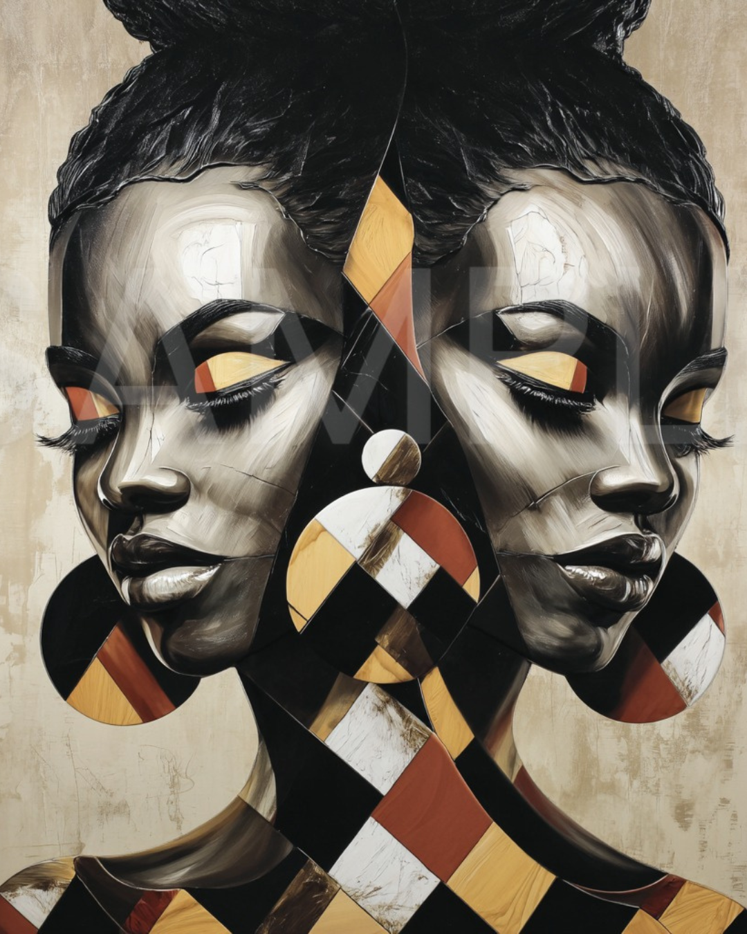 Fractured Royalty: Velvet Geometry – A Digital Art Collection from Velvet's View -793265