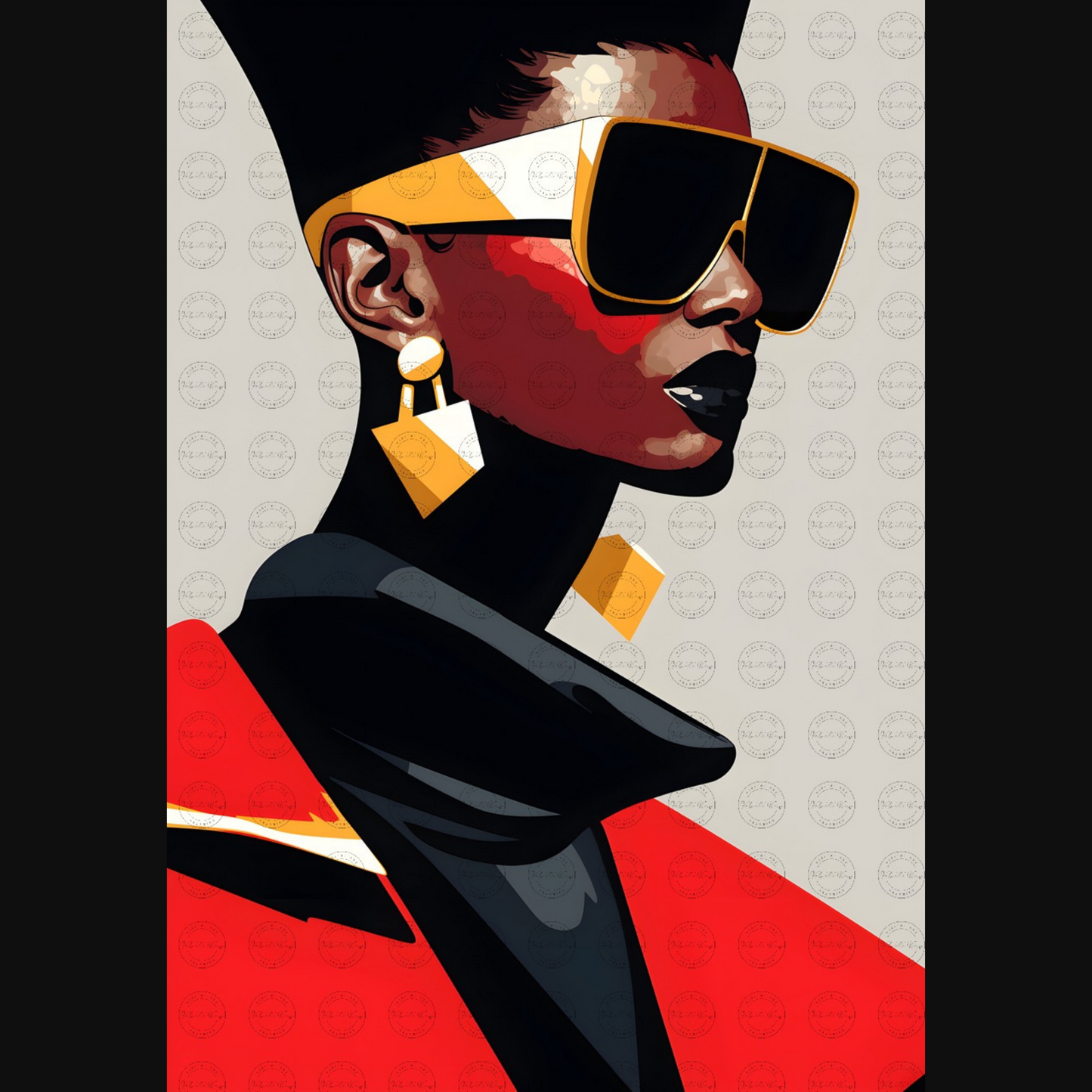 Digital Art - Contours of Elegance: The Bold and Beautiful - #2012