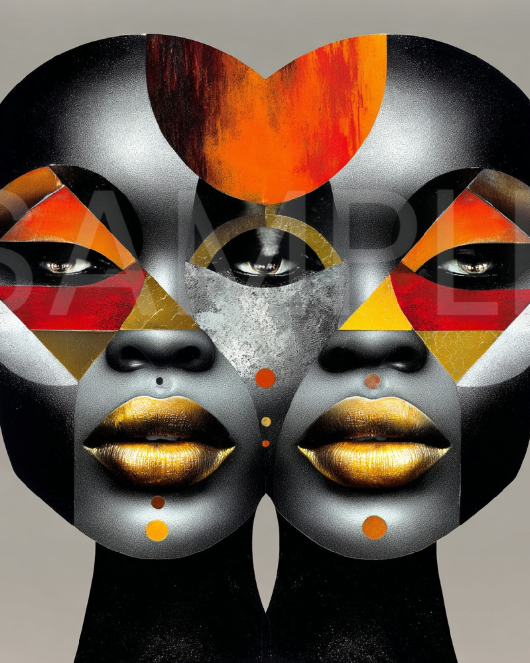 Fractured Royalty: Velvet Geometry – A Digital Art Collection from Velvet's View - 996258