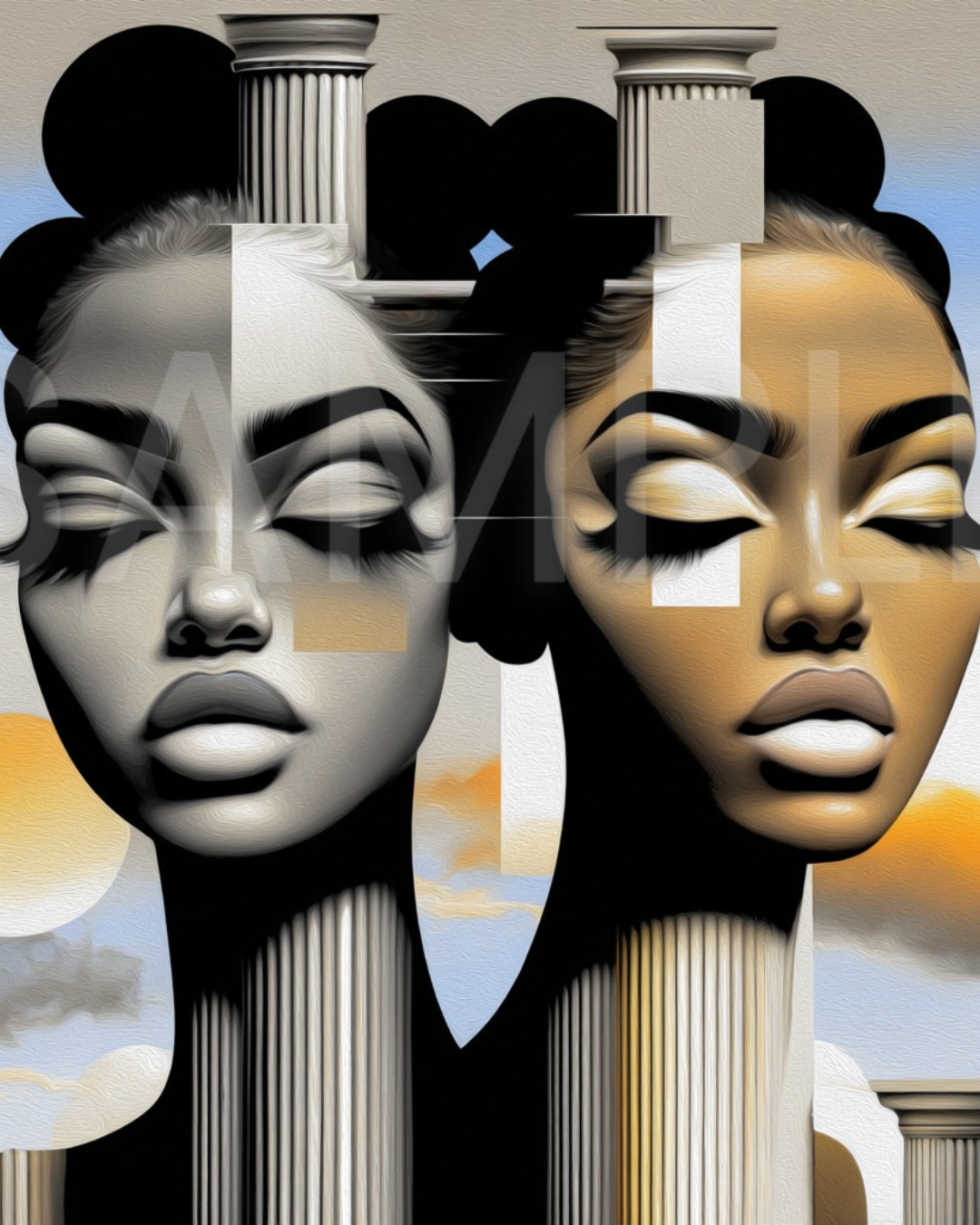 Fractured Royalty: Velvet Geometry – A Digital Art Collection from Velvet's View - 992235