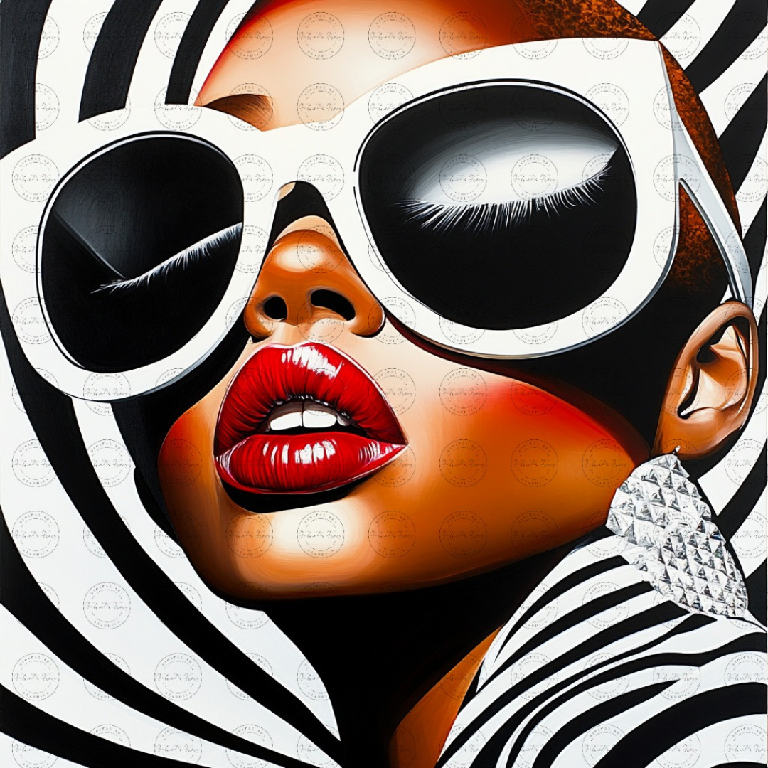 Black Girl Art - Velvets View Digital Art - Afrofuturistic Elegance - Shades of Beauty 483