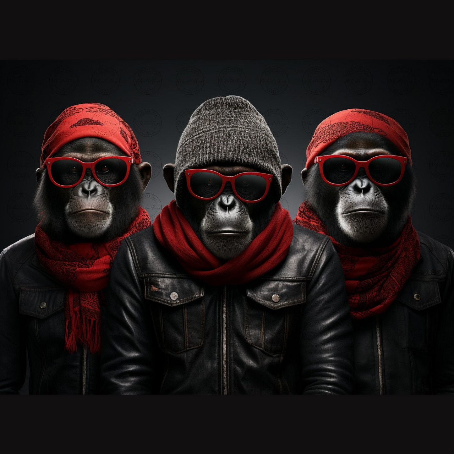Digital Art - Primates with Panache - #2011