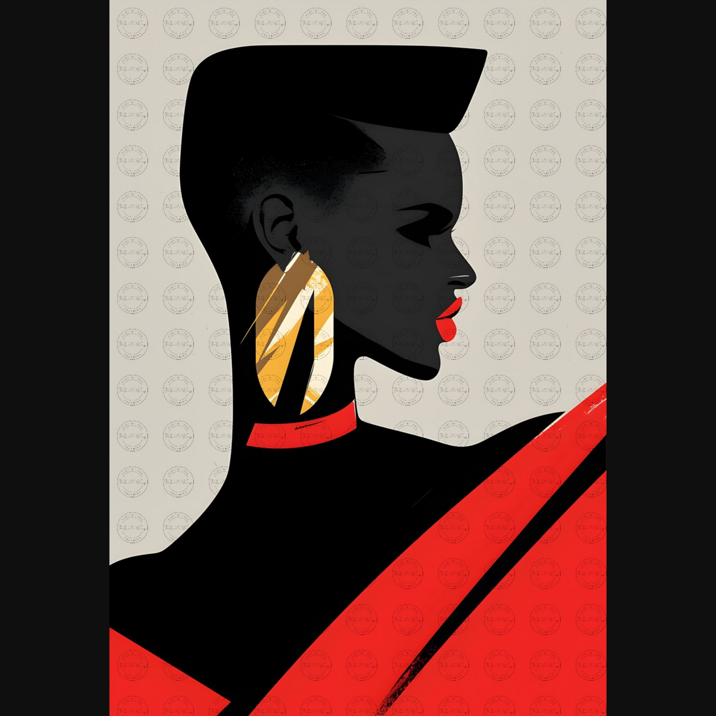 Digital Art - Contours of Elegance: The Bold and Beautiful - #2013