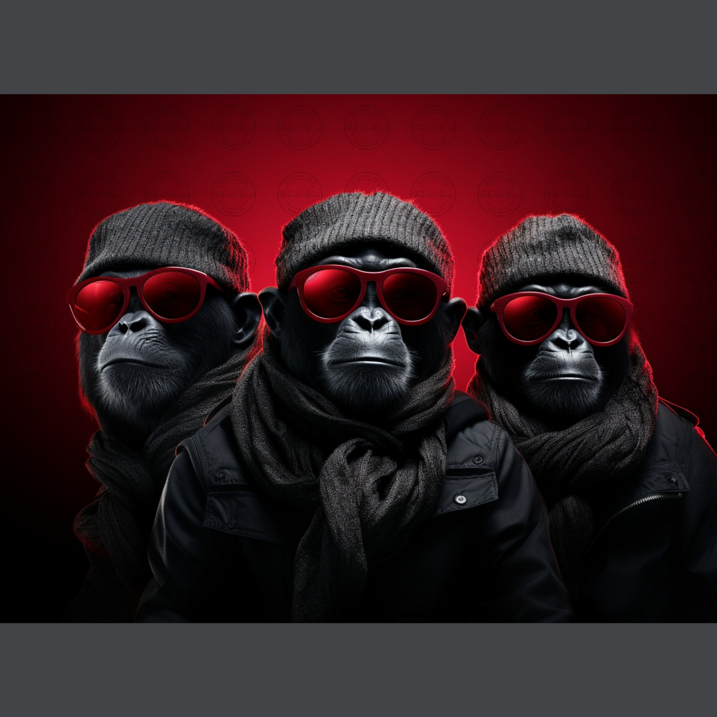 Digital Art - Primates with Panache - #2012