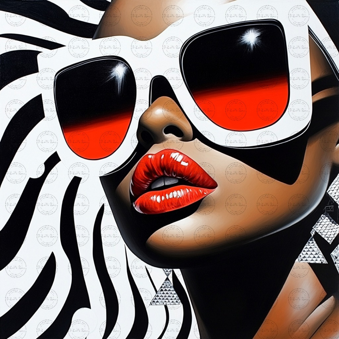 Black Girl Art - Velvets View Digital Art - Afrofuturistic Elegance - Shades of Beauty 213