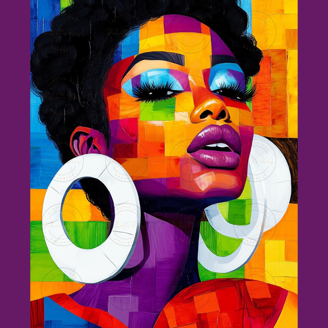 Black Girl Art - Velvets View Digital Art - Bold Hue - The Essence of Vibrancy 315
