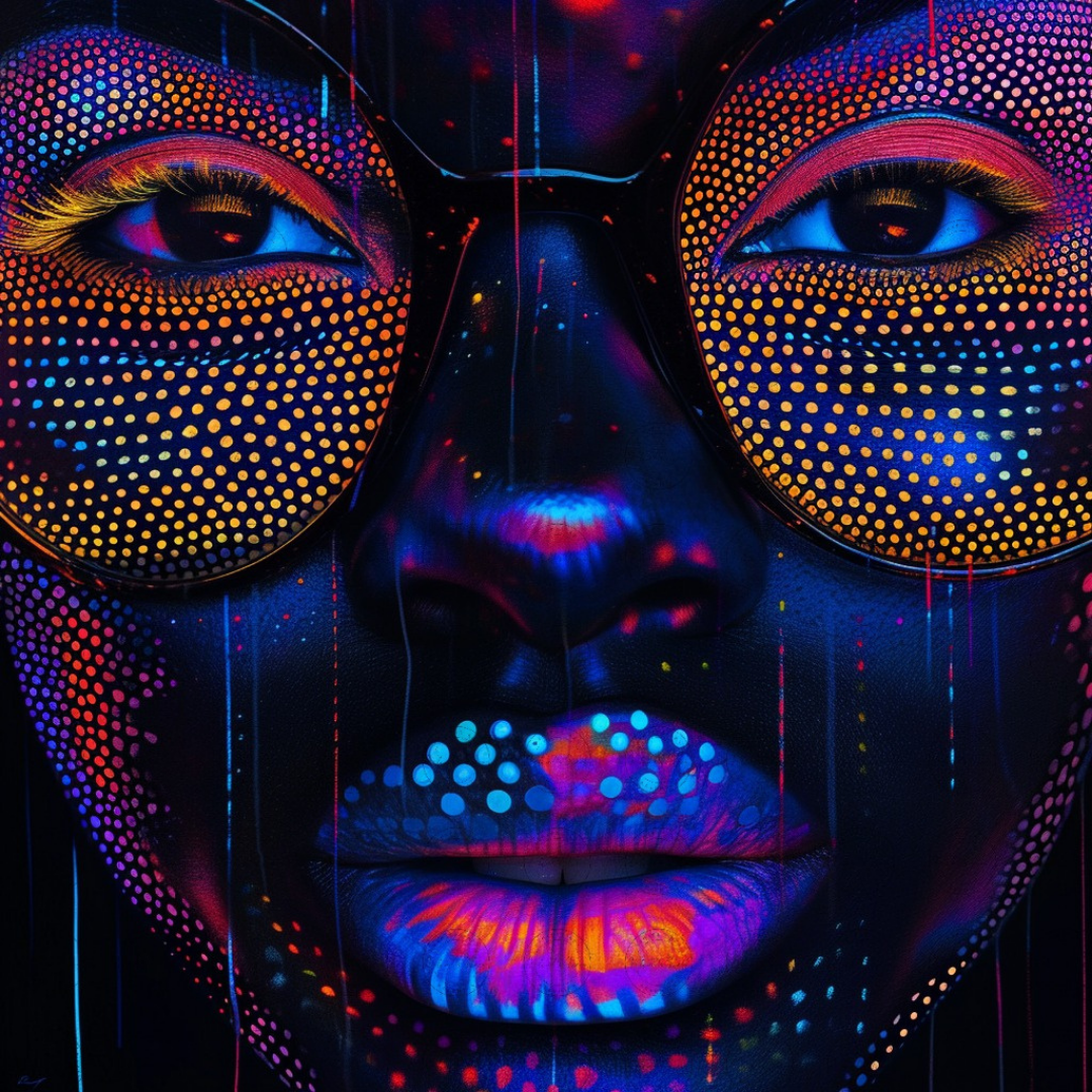 Black Girl Art - Velvets View Digital Art - Radiant Glows - The Neon Reverie Collection 324