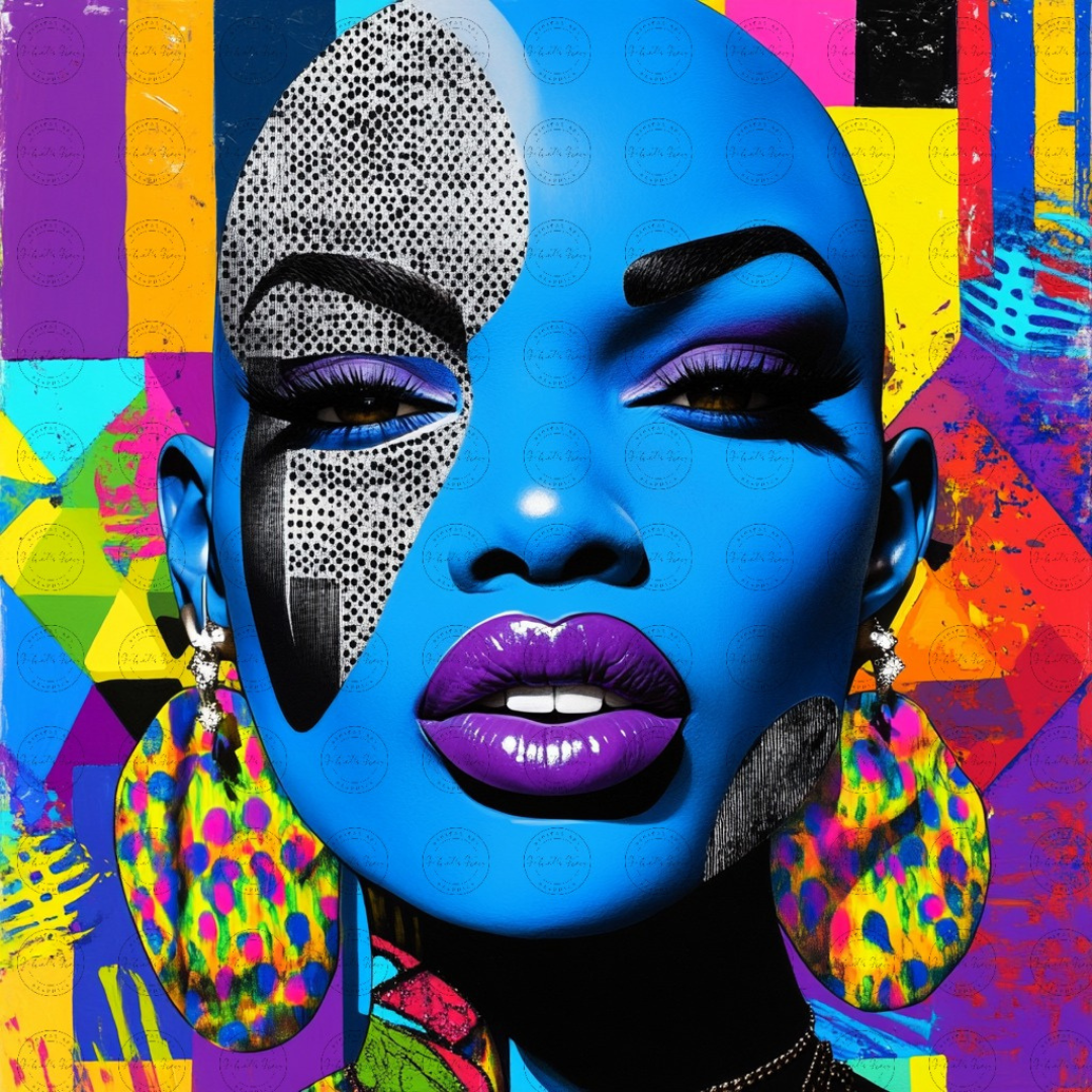Black Girl Art - Velvets View Digital Art - Radiance Reimagined - Vibrant Elegance in Motion 620