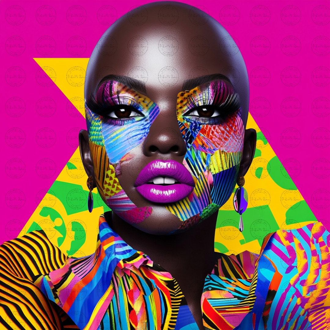 Black Girl Art - Velvets View Digital Art - Radiance Reimagined - Vibrant Elegance in Motion 621
