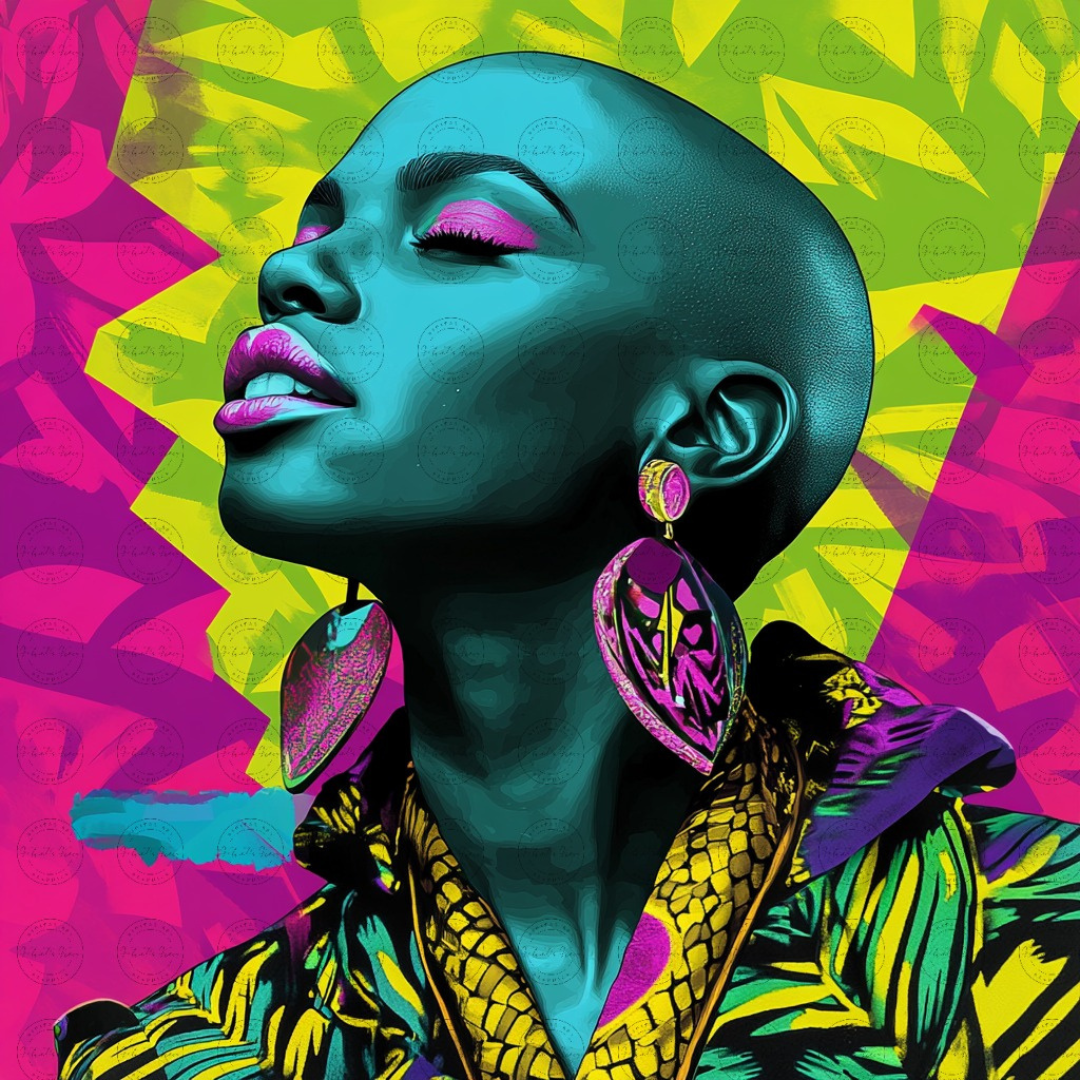 Black Girl Art - Velvets View Digital Art - Radiance Reimagined - Vibrant Elegance in Motion 622