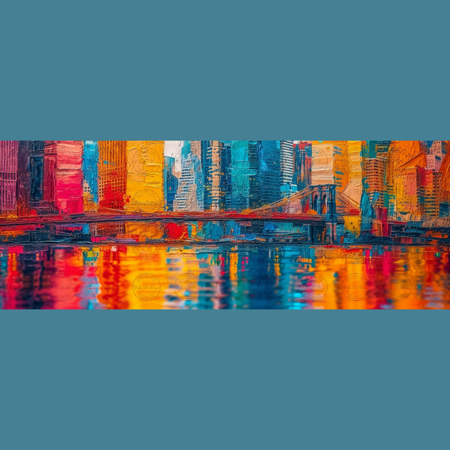 Digital Art - Abstract Print - Urban Spectrum - #2011