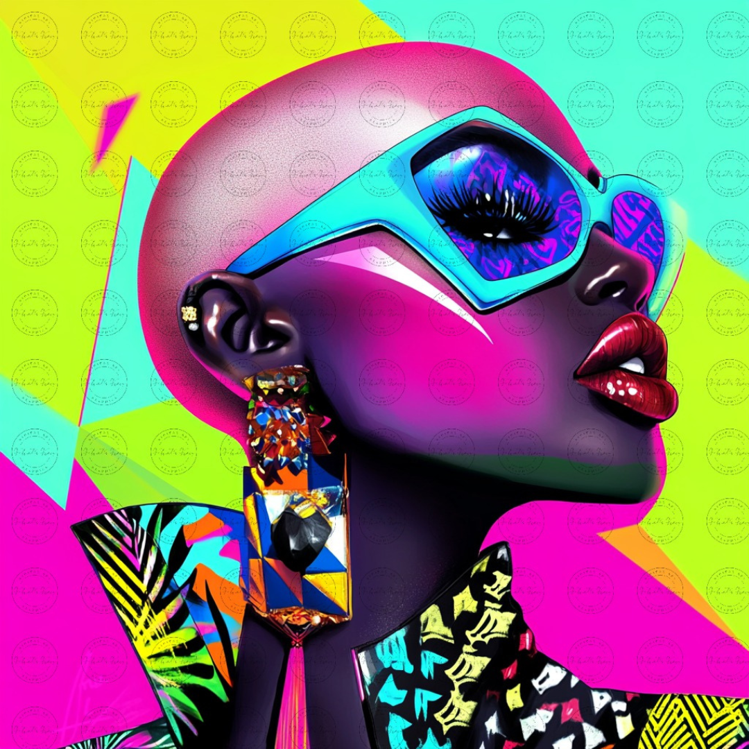 Black Girl Art - Velvets View Digital Art - Radiance Reimagined - Vibrant Elegance in Motion 624
