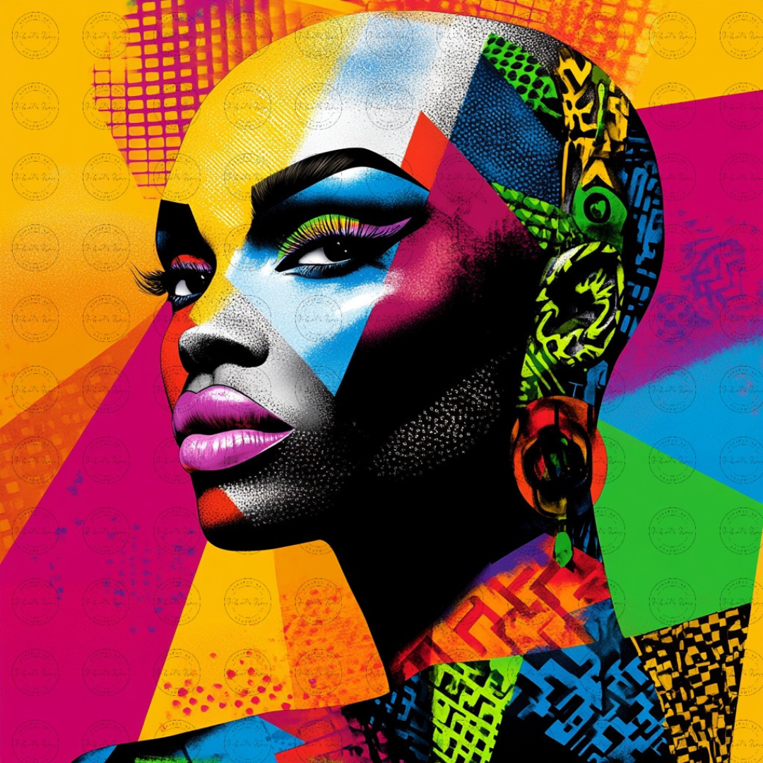 Black Girl Art - Velvets View Digital Art - Radiance Reimagined - Vibrant Elegance in Motion 625