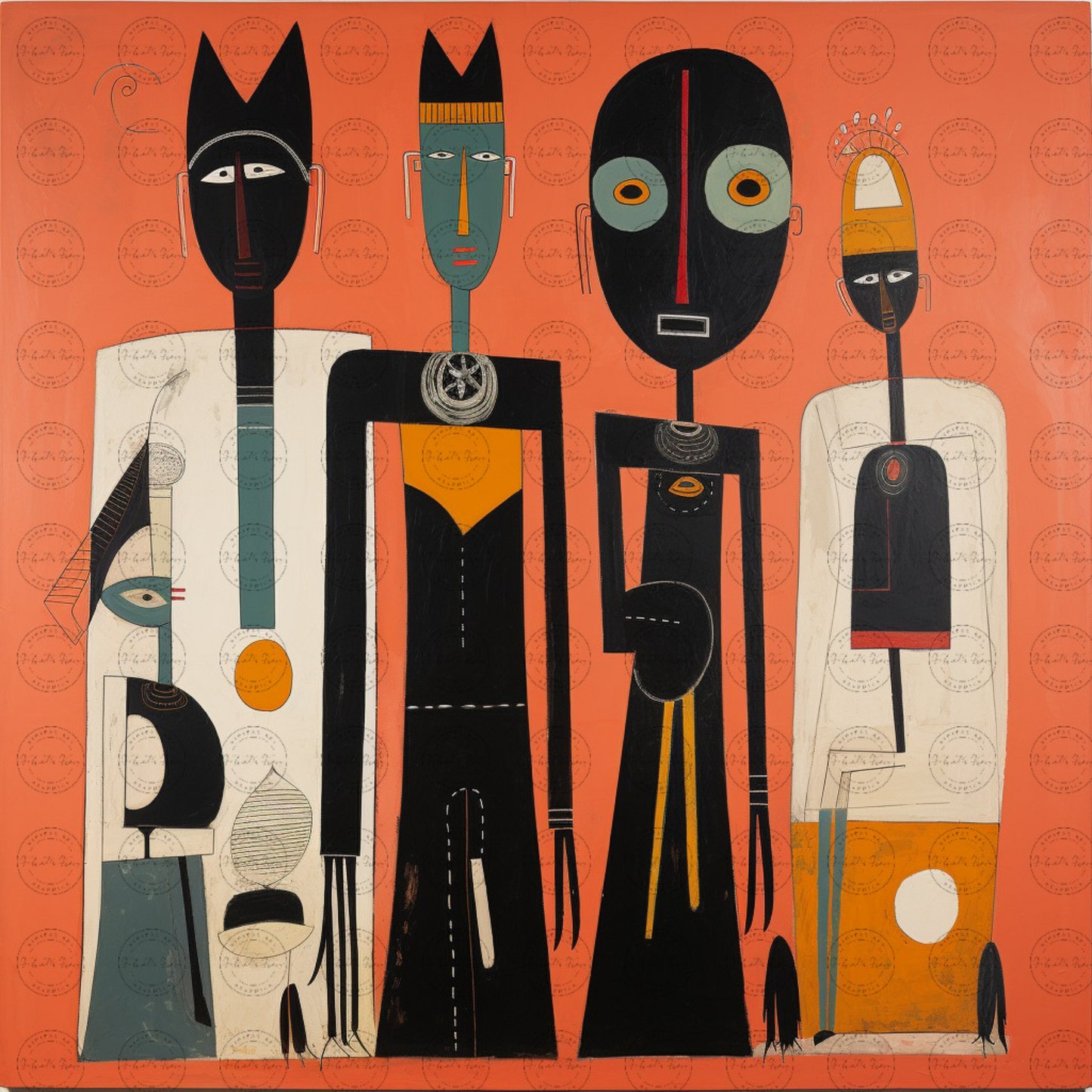 Digital Art - Spectral Silhouettes - 2012