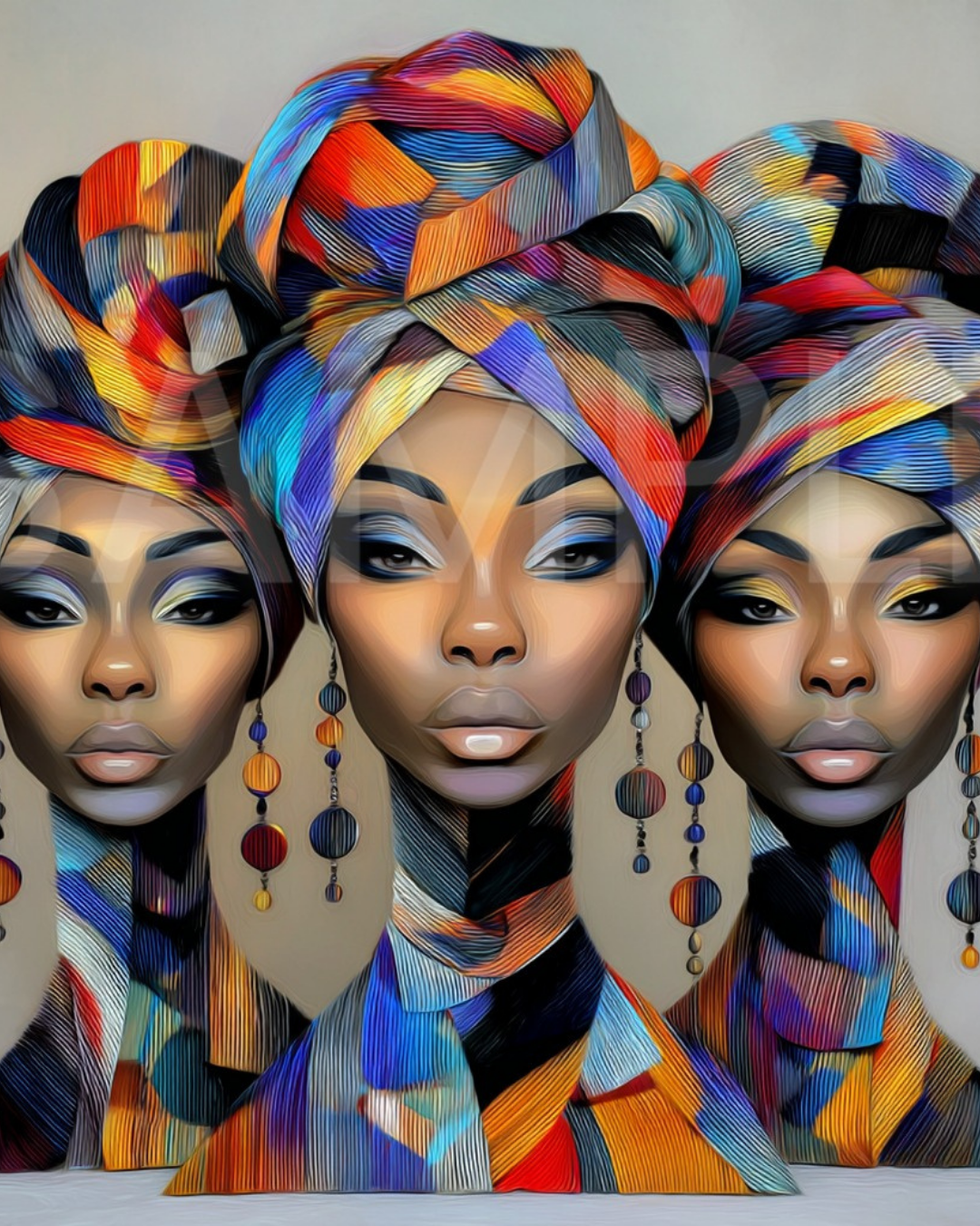 Urban Radiance: Afrocentric Digital Art Collection | Velvet's View - 558236