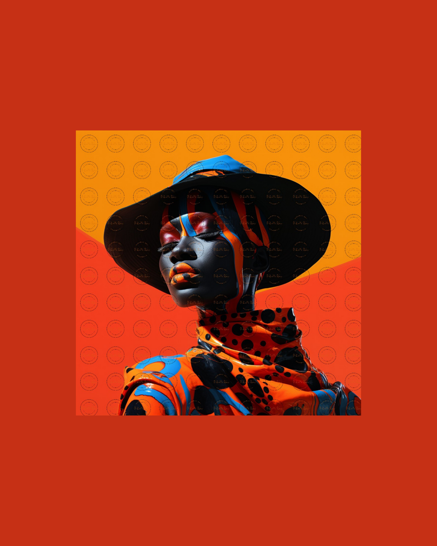 Black Girl Art – Female Digital Prints - Velvet's View – Velvet's Chromatic Elegance