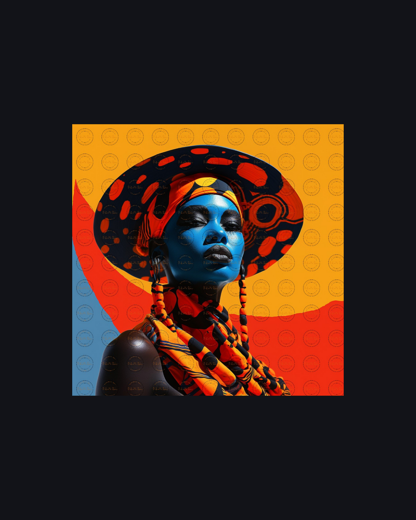 Black Girl Art – Female Digital Prints - Velvet's View – Velvet's Chromatic Elegance