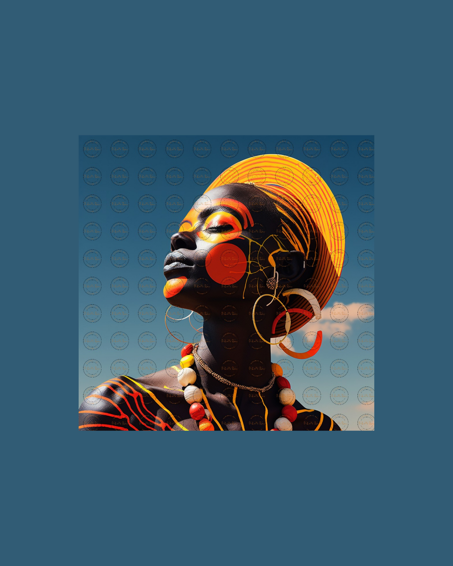 Black Girl Art – Female Digital Prints - Velvet's View – Velvet's Chromatic Elegance