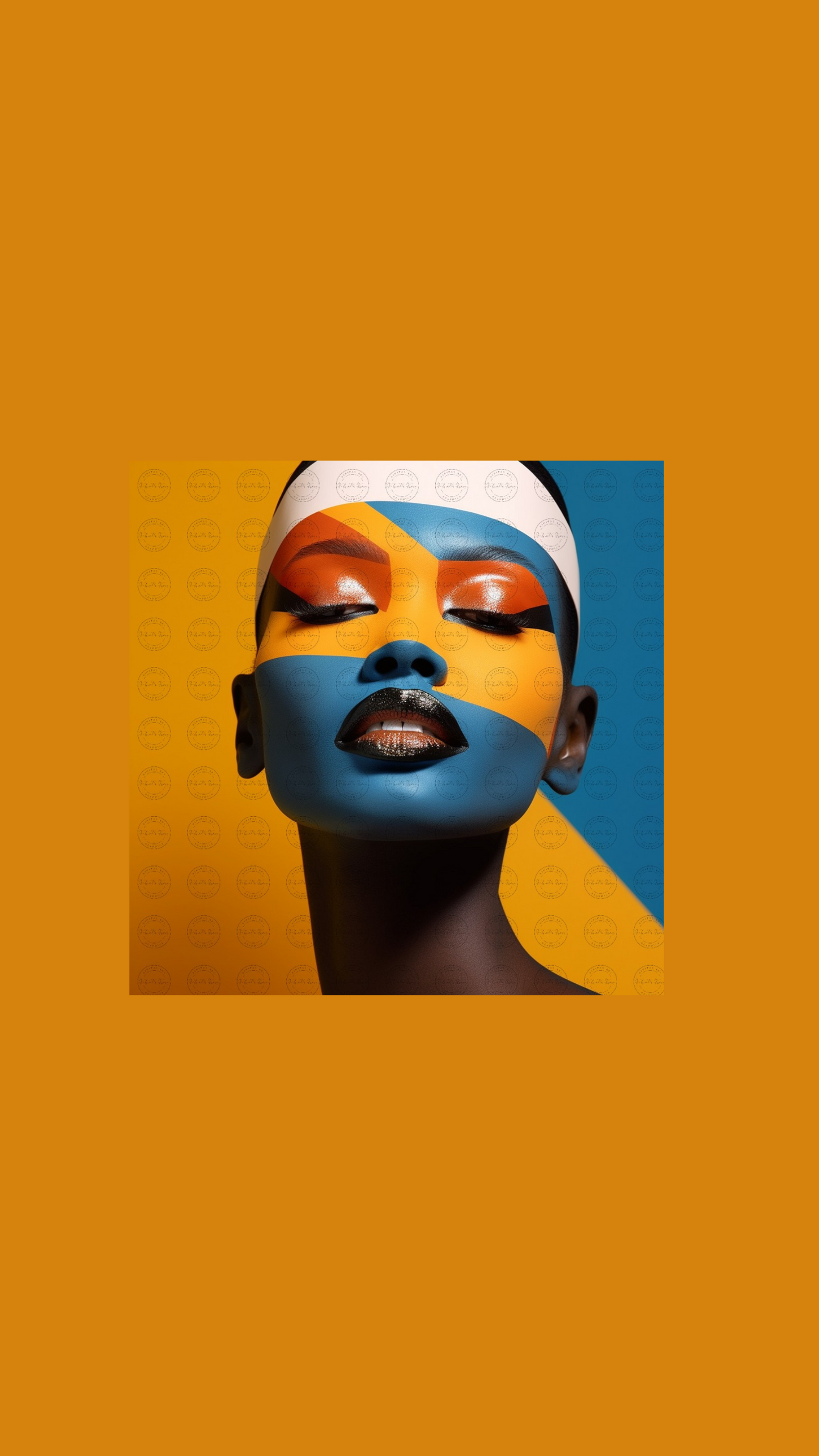 Black Girl Art – Female Digital Prints - Velvet's View – Spectrum Silhouettes - The Abstract Faces Collection