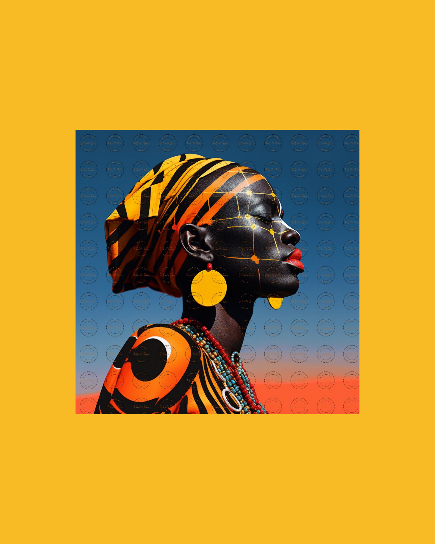 Black Girl Art – Female Digital Prints - Velvet's View – Velvet's Chromatic Elegance