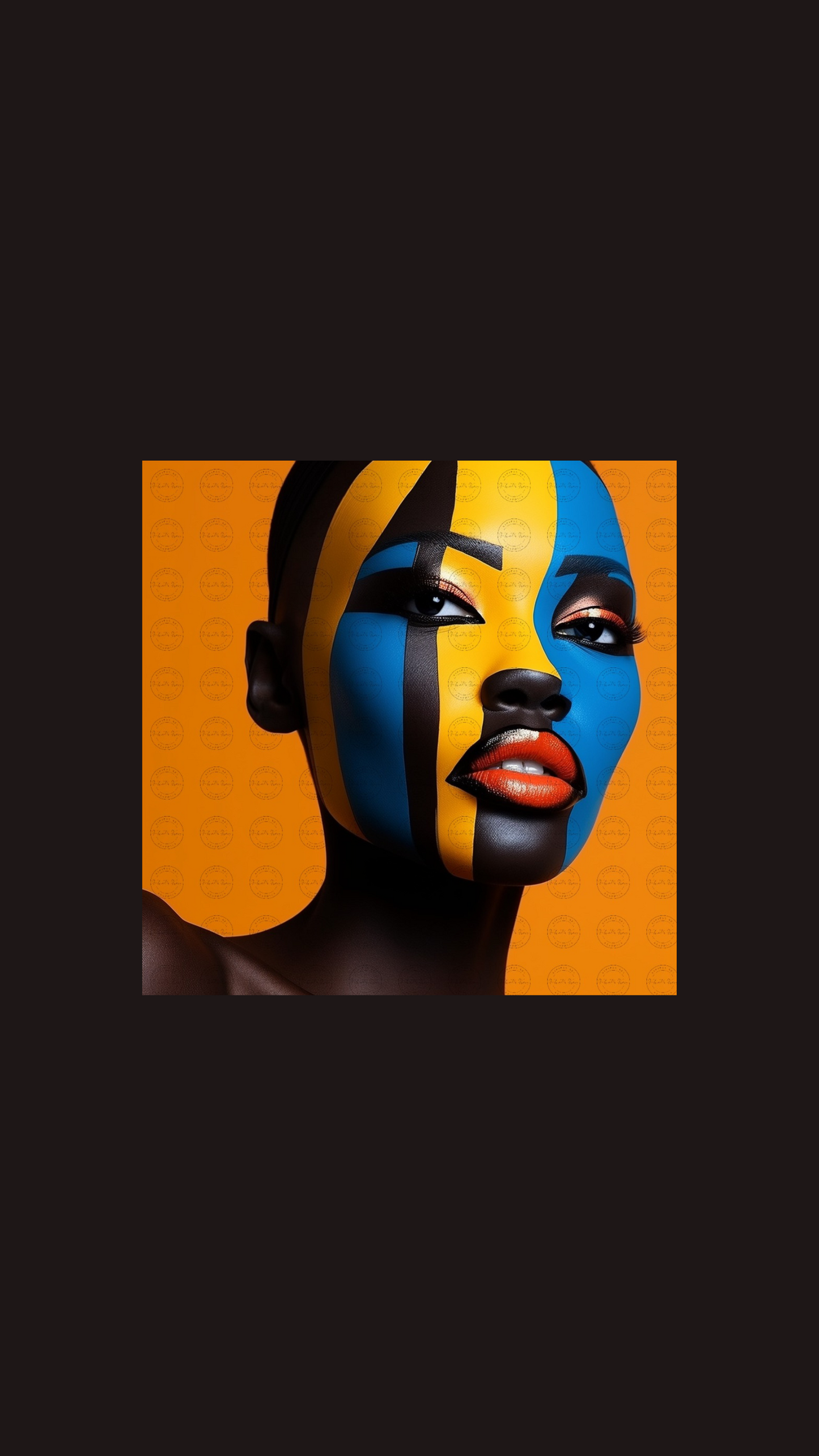 Black Girl Art – Female Digital Prints - Velvet's View – Spectrum Silhouettes - The Abstract Faces Collection