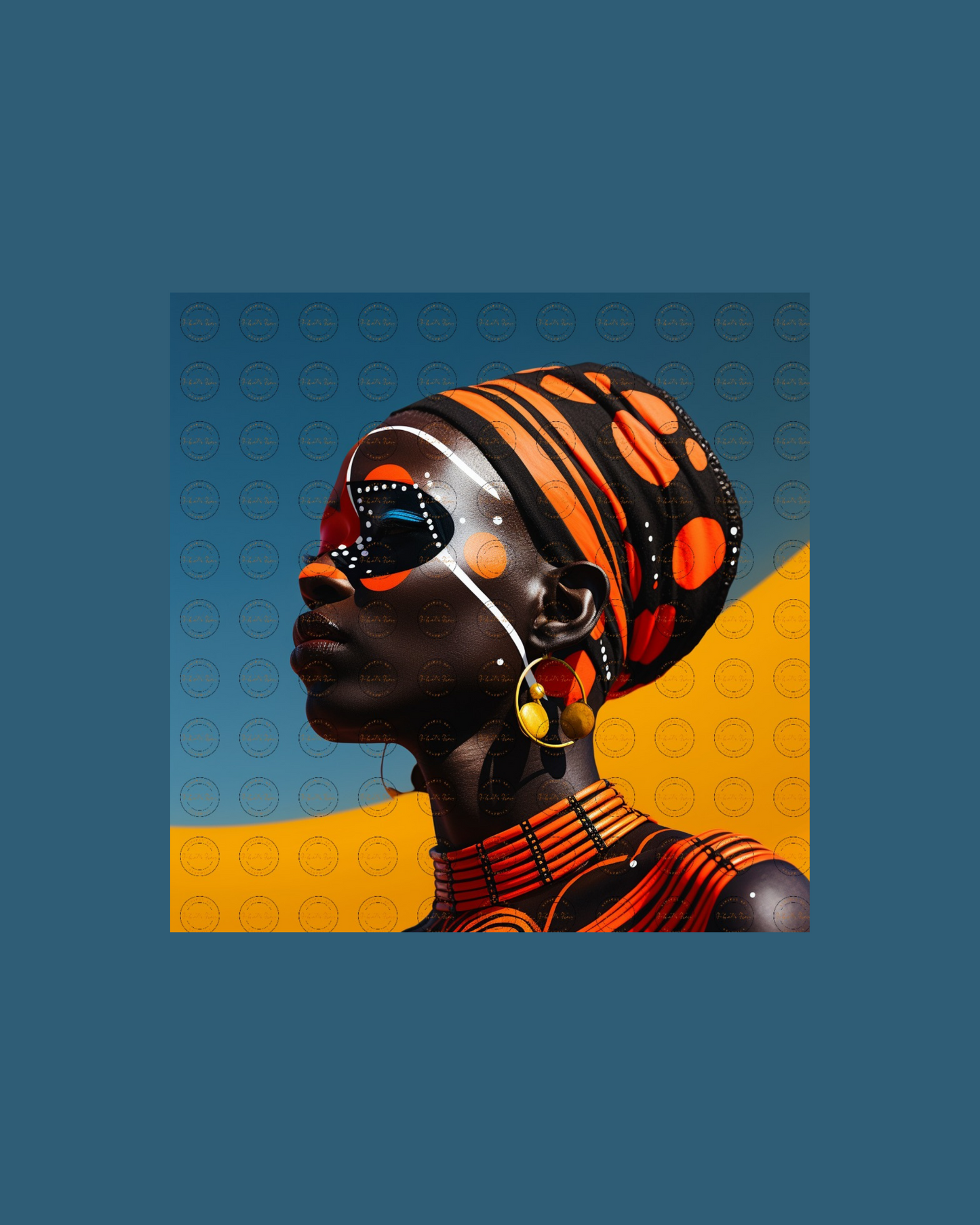 Black Girl Art – Female Digital Prints - Velvet's View – Velvet's Chromatic Elegance