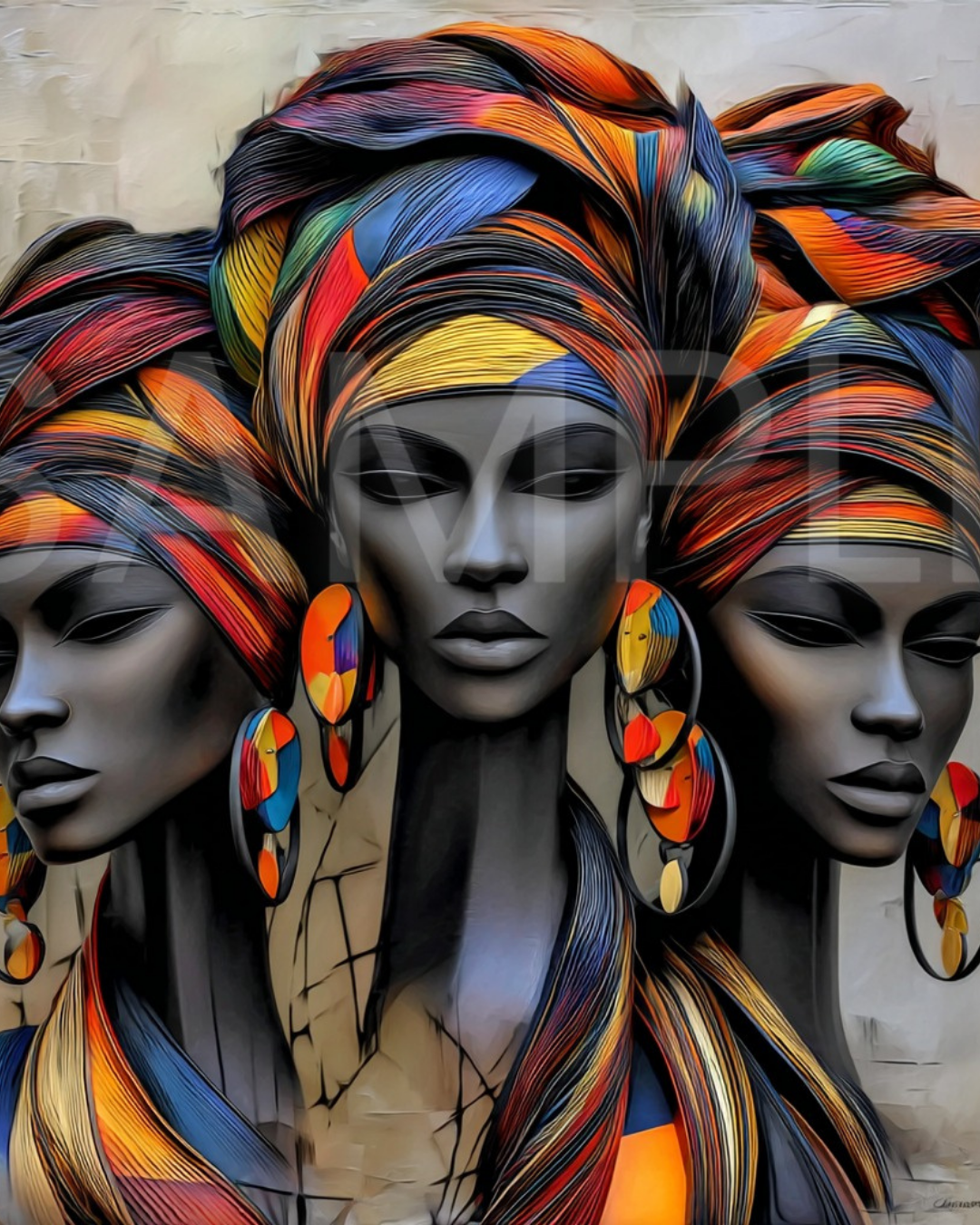 Urban Radiance: Afrocentric Digital Art Collection | Velvet's View - 231558