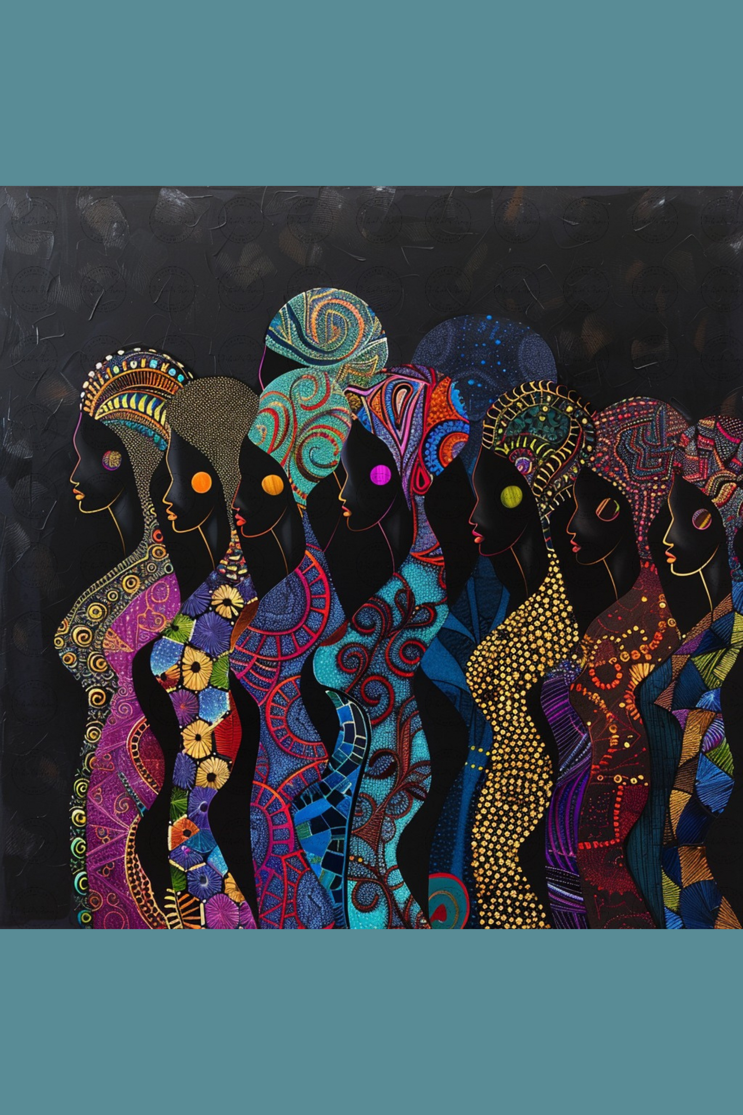 Digital Art - Vibrant Rhythms: The Essence of African Splendor - #2012