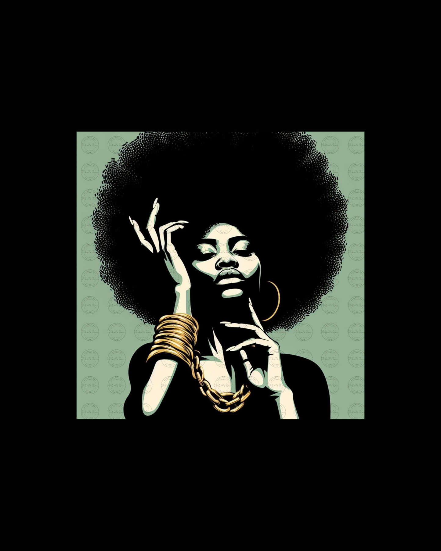 Digital Art - Elegant Afro Essence Collection - #2012