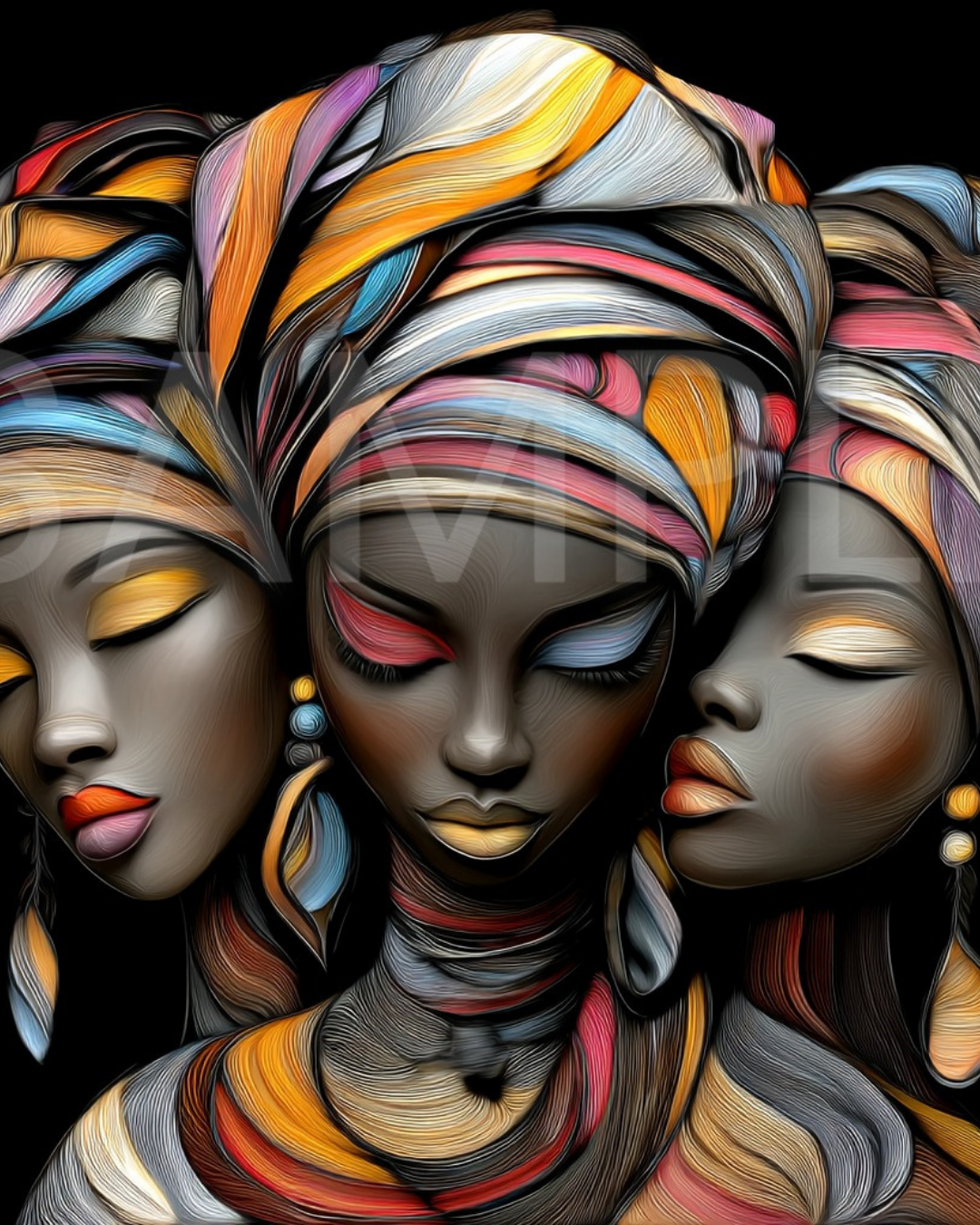 Urban Radiance: Afrocentric Digital Art Collection | Velvet's View - 564147