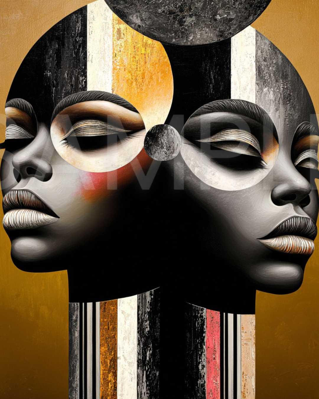 Reflections in Gold: The Duality of Black Beauty- Velvet's View -025158