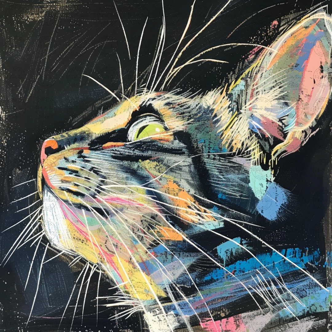Black Girl Art - Velvet's View Digital Art - Whimsical Jungle Retreat: Enchanted Cat Abode